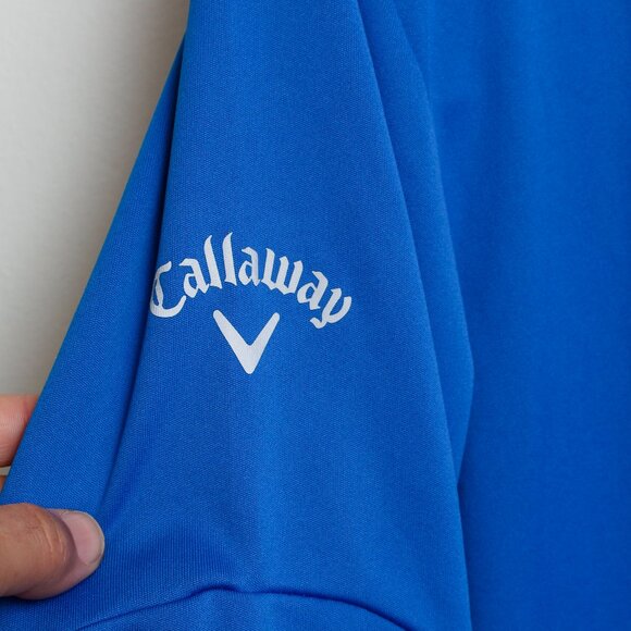 Callaway Quarter Zip Golf Pullover Mens Large Blue Corona Logo - Picture 4 of 6